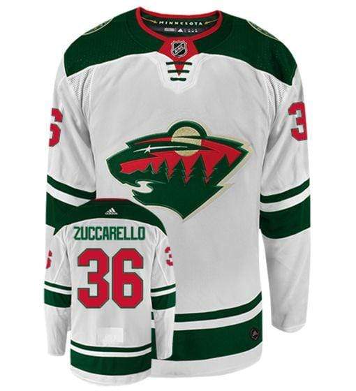 Adult Mats Zuccarello Minnesota Wild adidas White Authentic Player Jersey - Men's - Image 2