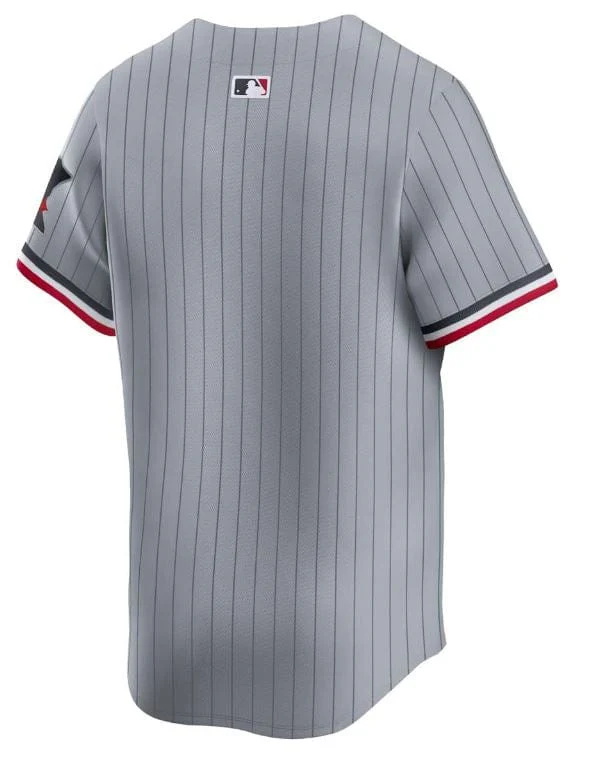 Adult Minnesota Twins Nike Gray Road Limited Blank Jersey - Men's - Image 3