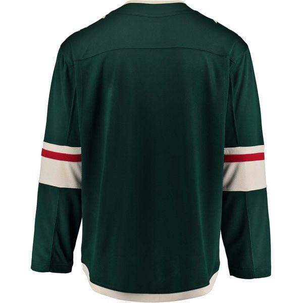 Adult Minnesota Wild Fanatics Branded Green Breakaway Blank Jersey - Men's - Image 3