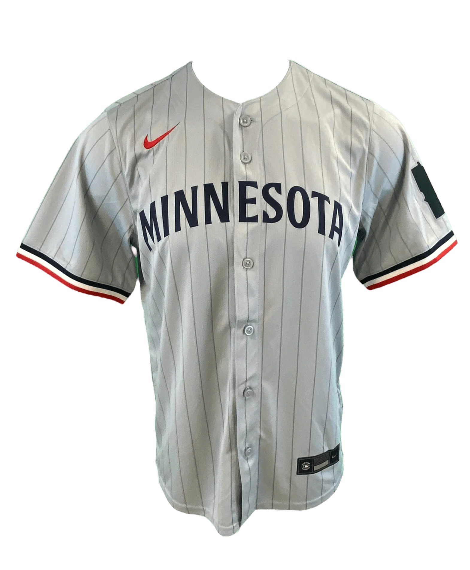 Adult Pablo Lopez Minnesota Twins Nike Gray Away Limited Player Jersey - Men's - Image 2