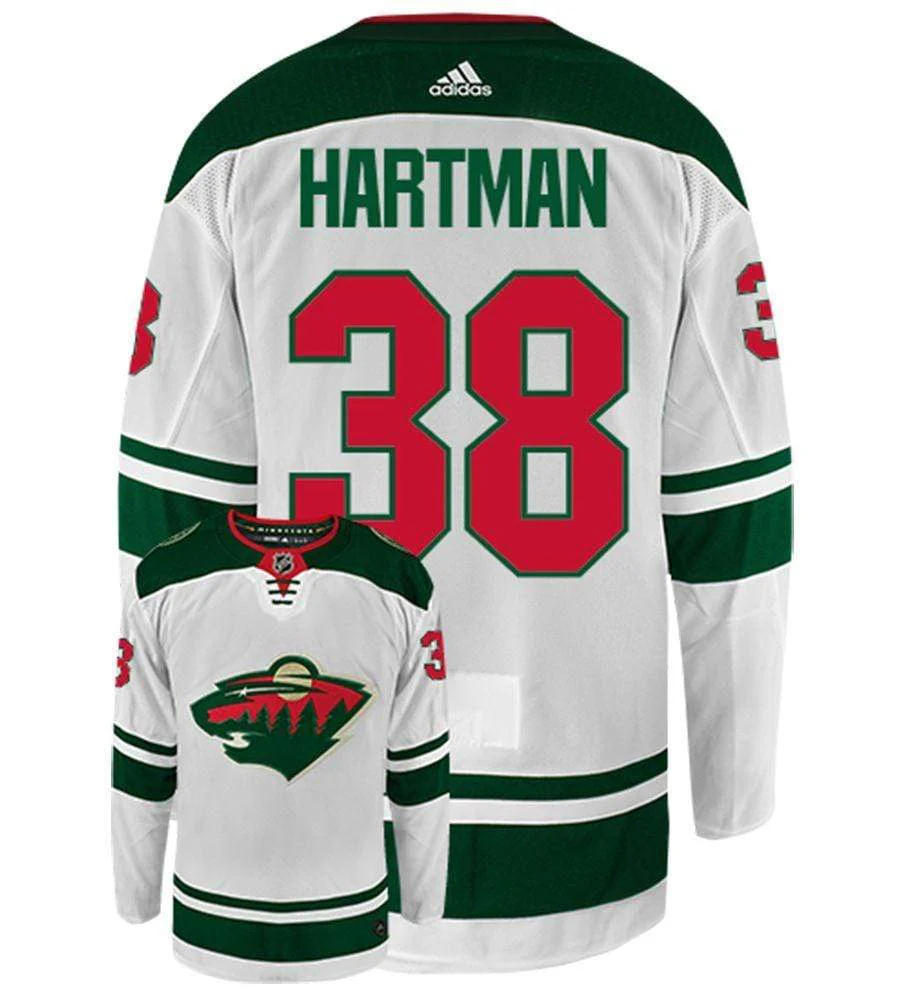 Adult Ryan Hartman Minnesota Wild adidas White Authentic Player Jersey - Men's