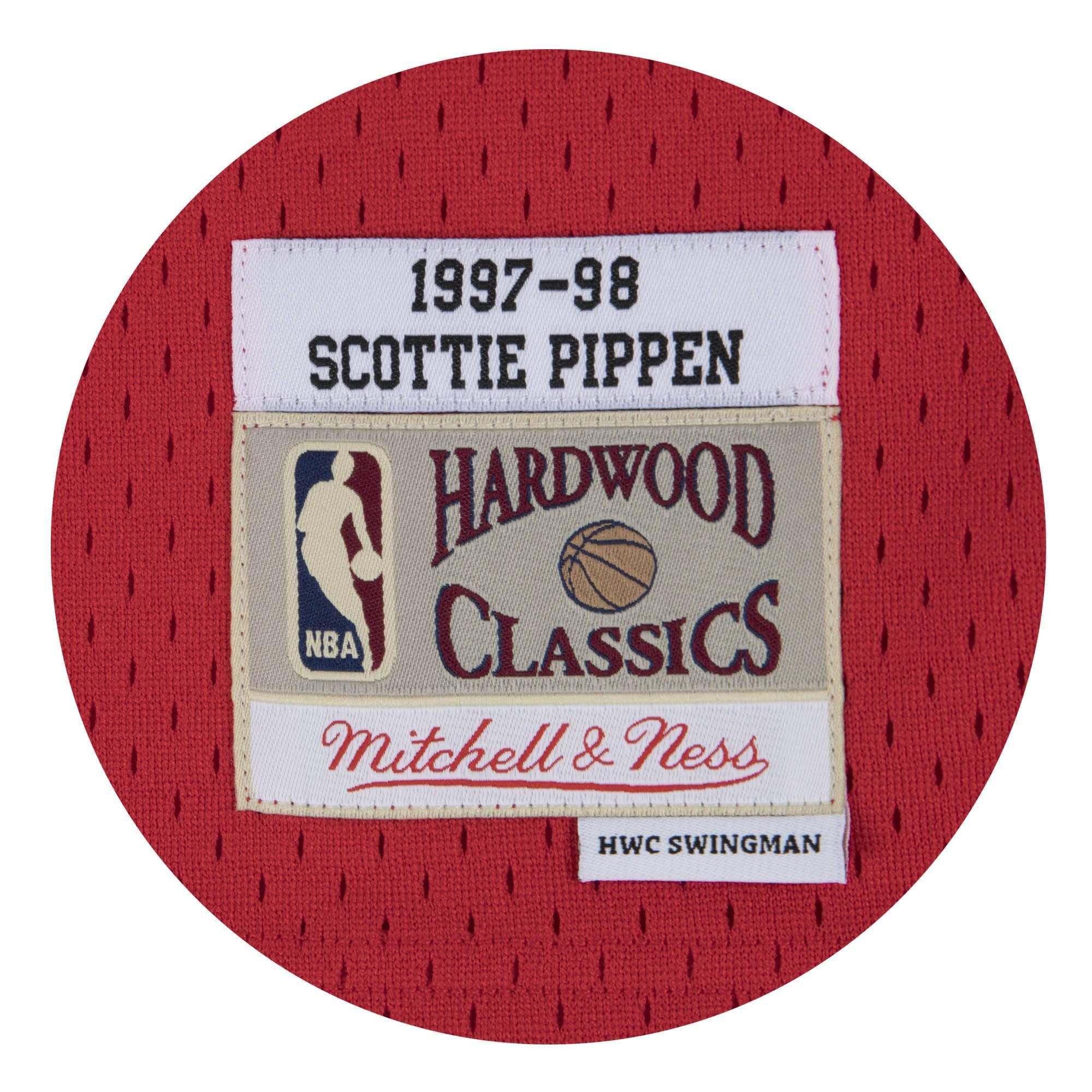 Adult Scottie Pippen Chicago Bulls Mitchell & Ness NBA Red Throwback Swingman Jersey - Men's - Image 3