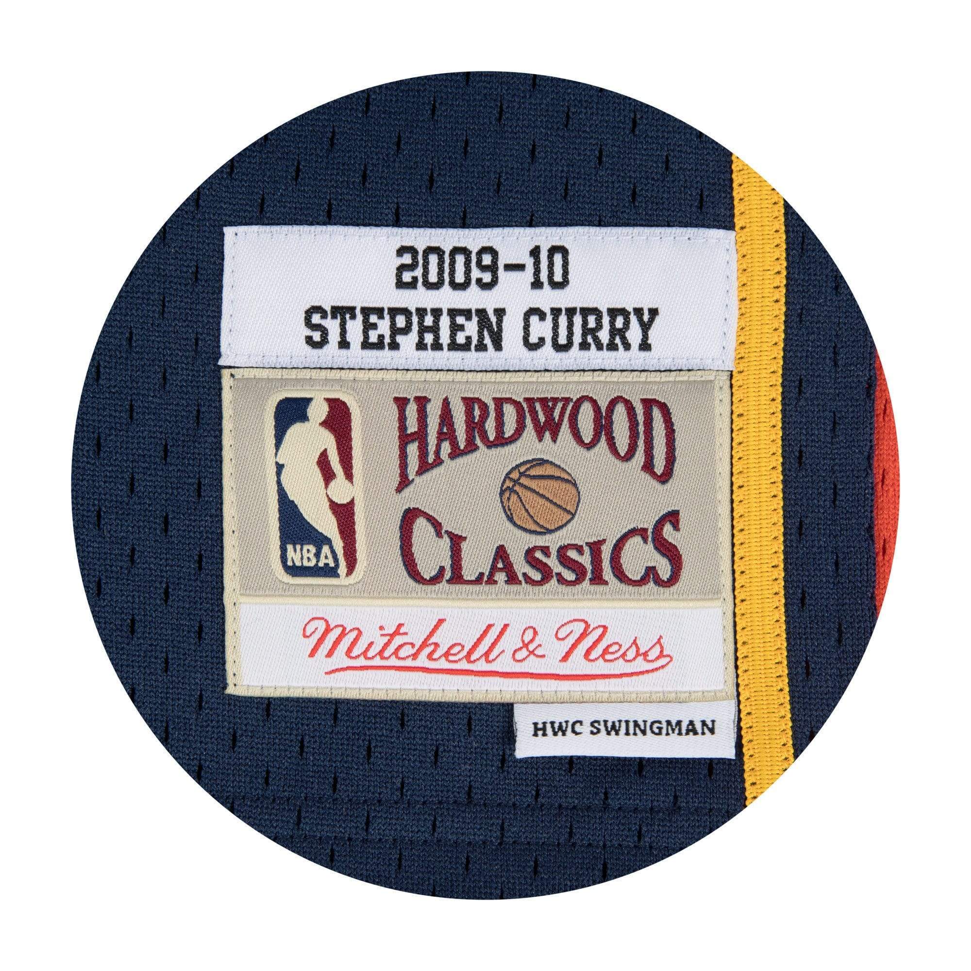 Adult Stephen Curry Golden State Warriors Mitchell & Ness Navy Blue Throwback Swingman Jersey - Men's - Image 3
