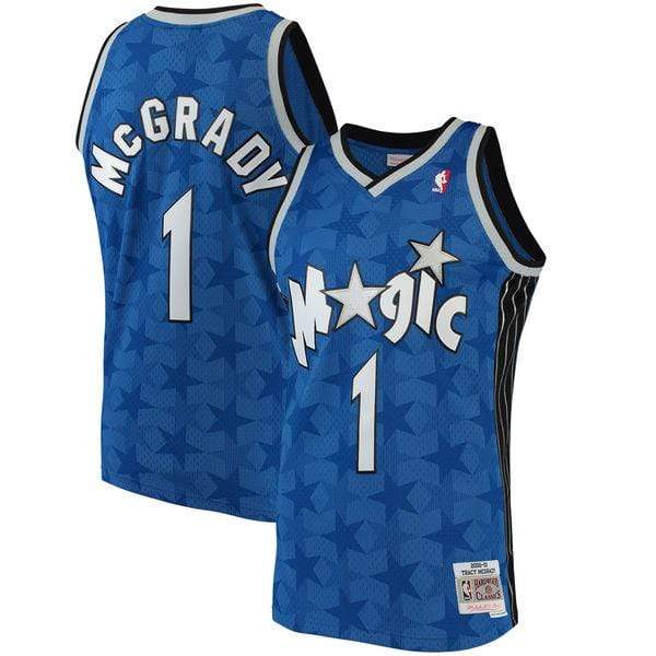 Adult Tracy McGrady Orlando Magic Mitchell & Ness NBA Blue Throwback Swingman Jersey - Men's