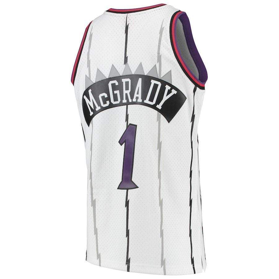 Adult Tracy McGrady Toronto Raptors Mitchell & Ness Men's White Throwback Swingman Jersey - Men's - Image 3