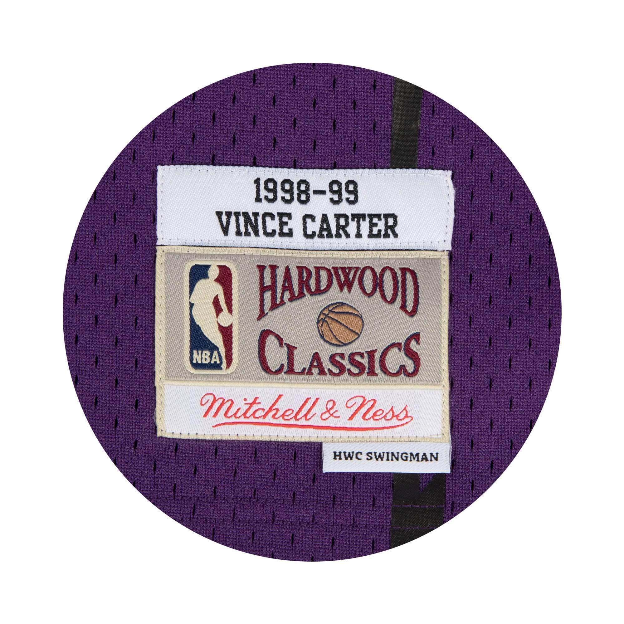 Adult Vince Carter Toronto Raptors 1998 Mitchell & Ness Purple Throwback Swingman Jersey - Men's - Image 3