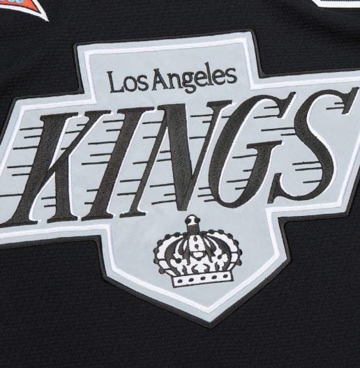 Adult Wayne Gretzky Los Angeles Kings Mitchell & Ness 1992-93 Black Home Power Play Jersey - Men's - Image 4