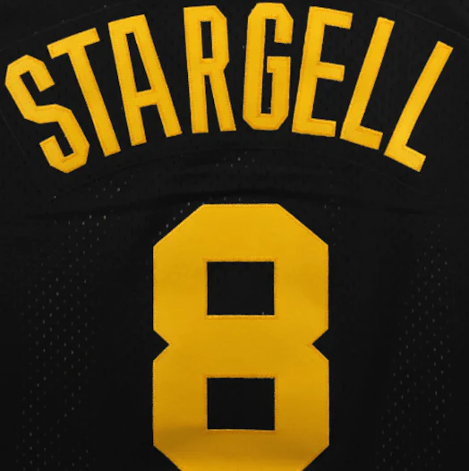 Adult Willie Stargell Pittsburgh Pirates Mitchell & Ness Black 1982 Cooperstown Mesh Batting Practice Jersey - Men's - Image 5