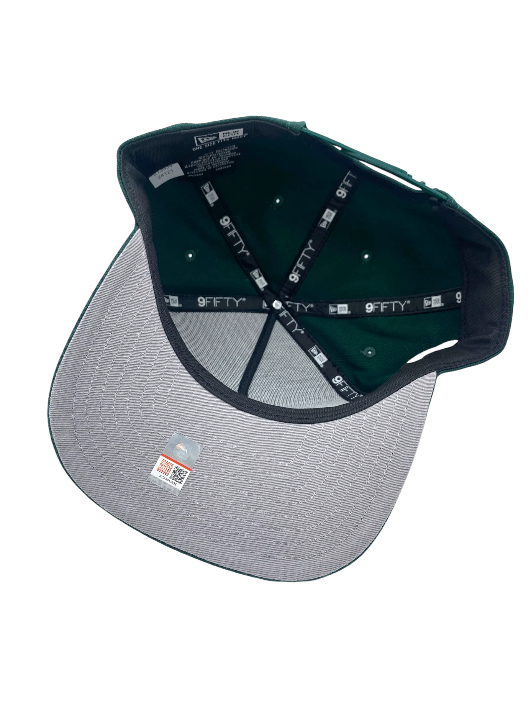 Adult Michigan State Spartans New Era Green Script A-Frame 9FIFTY Adjustable Snapback Hat- Men's - Image 3