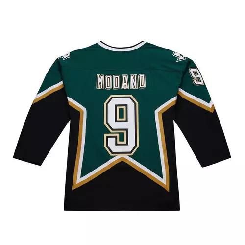 Mike Modano Dallas Stars 1998-99 Dark Green & Black Power Play Jersey - Men's