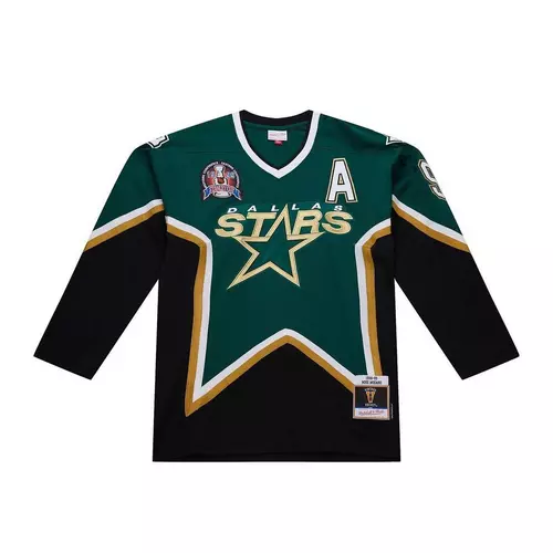 Mike Modano Dallas Stars 1998-99 Dark Green & Black Power Play Jersey - Men's - Image 2