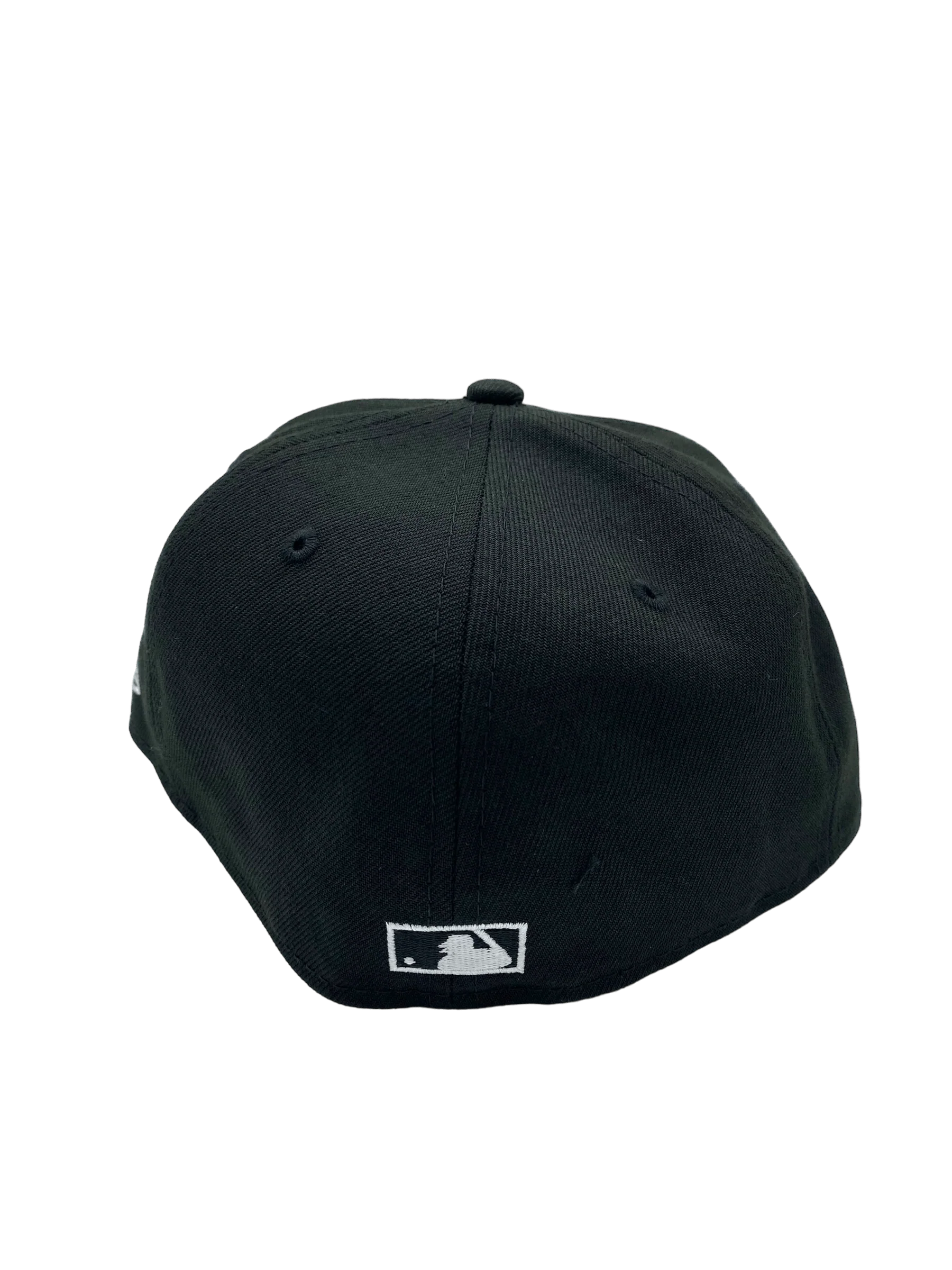 Adult Milwaukee Brewers New Era Black/White Scripts 59FIFTY Fitted Hat - Men's - Image 3