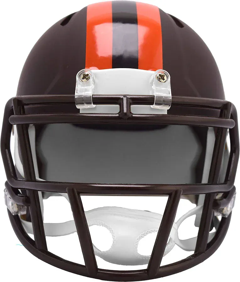 Riddell Cleveland Browns 2025 On-Field Alternate Mini Speed Helmet - Unisex - Image 3