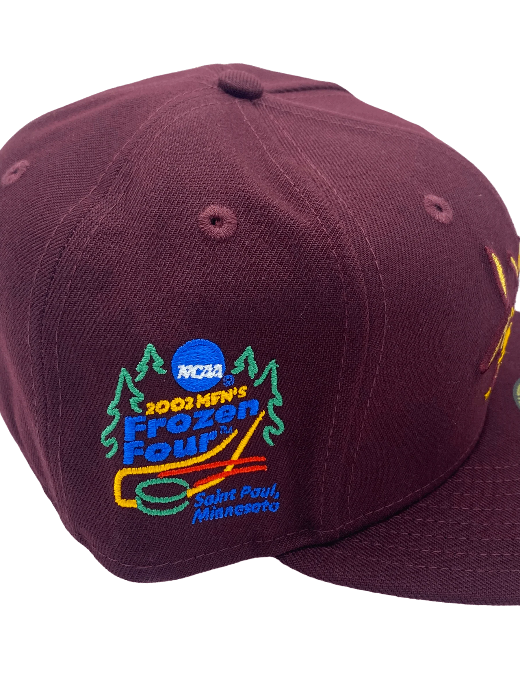 Adult Minnesota Golden Gophers New Era Maroon Custom 2002 Side Patch 59FIFTY Fitted Hat - Men's - Image 3