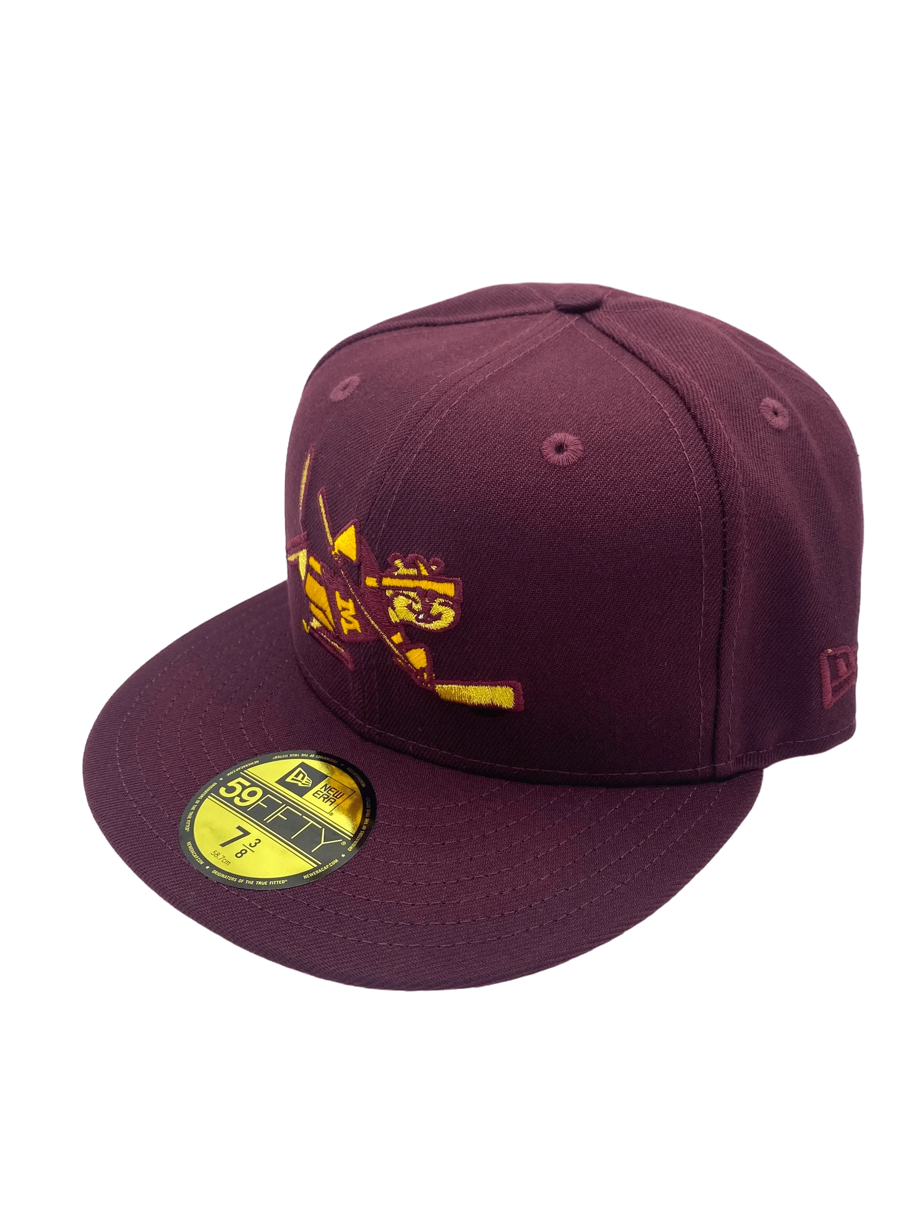 Adult Minnesota Golden Gophers New Era Maroon Custom 2002 Side Patch 59FIFTY Fitted Hat - Men's - Image 5