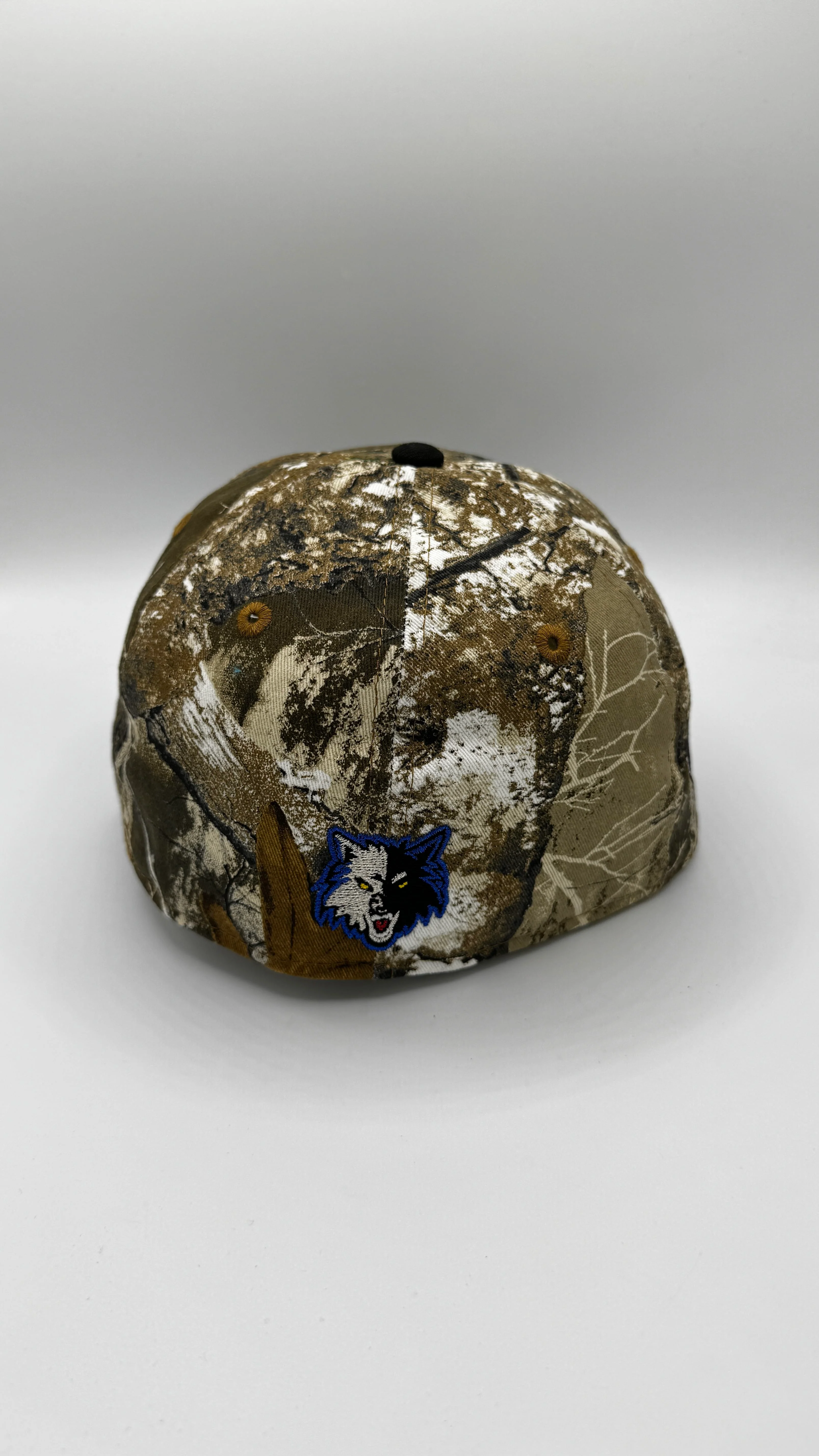 Minnesota Timberwolves Hardwood Classic New Era Camo Real Tree Custom Side Patch 59FIFTY Fitted Hat - Men's - Image 4