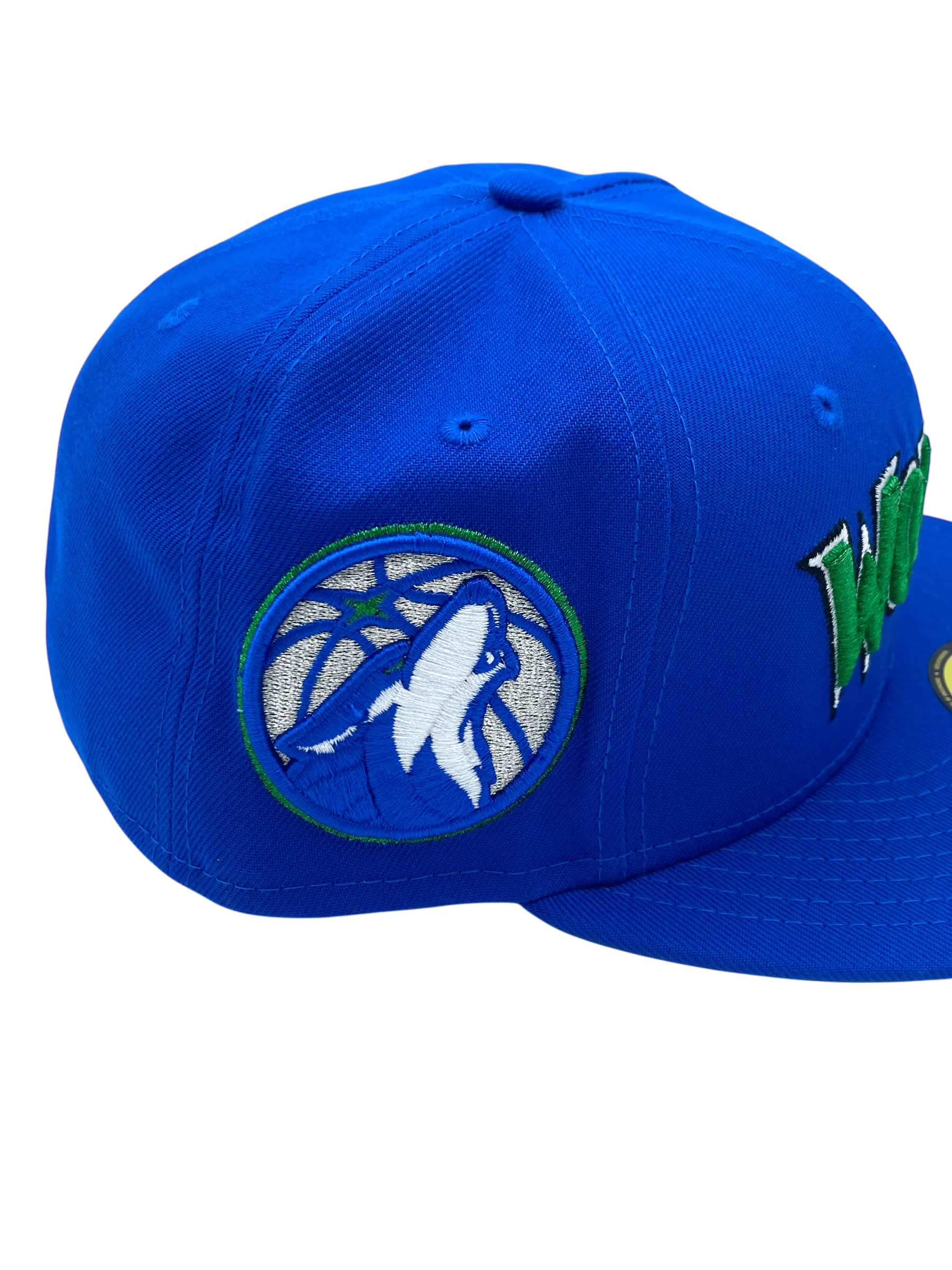 Minnesota Timberwolves New Era Blue Script Custom Side Patch 59FIFTY Fitted Hat - Men's - Image 3