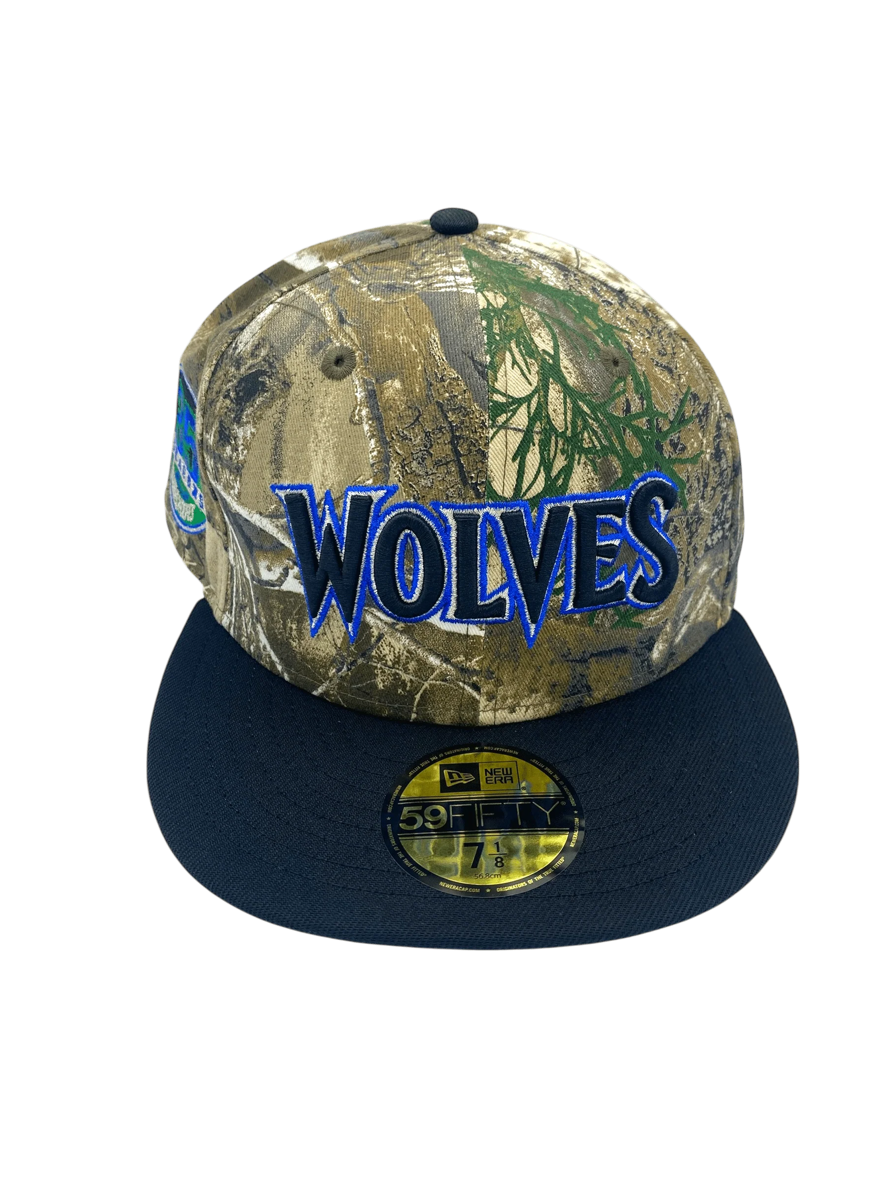 Minnesota Timberwolves New Era Camo Real Tree Custom Side Patch 59FIFTY Fitted Hat - Men's - Image 4