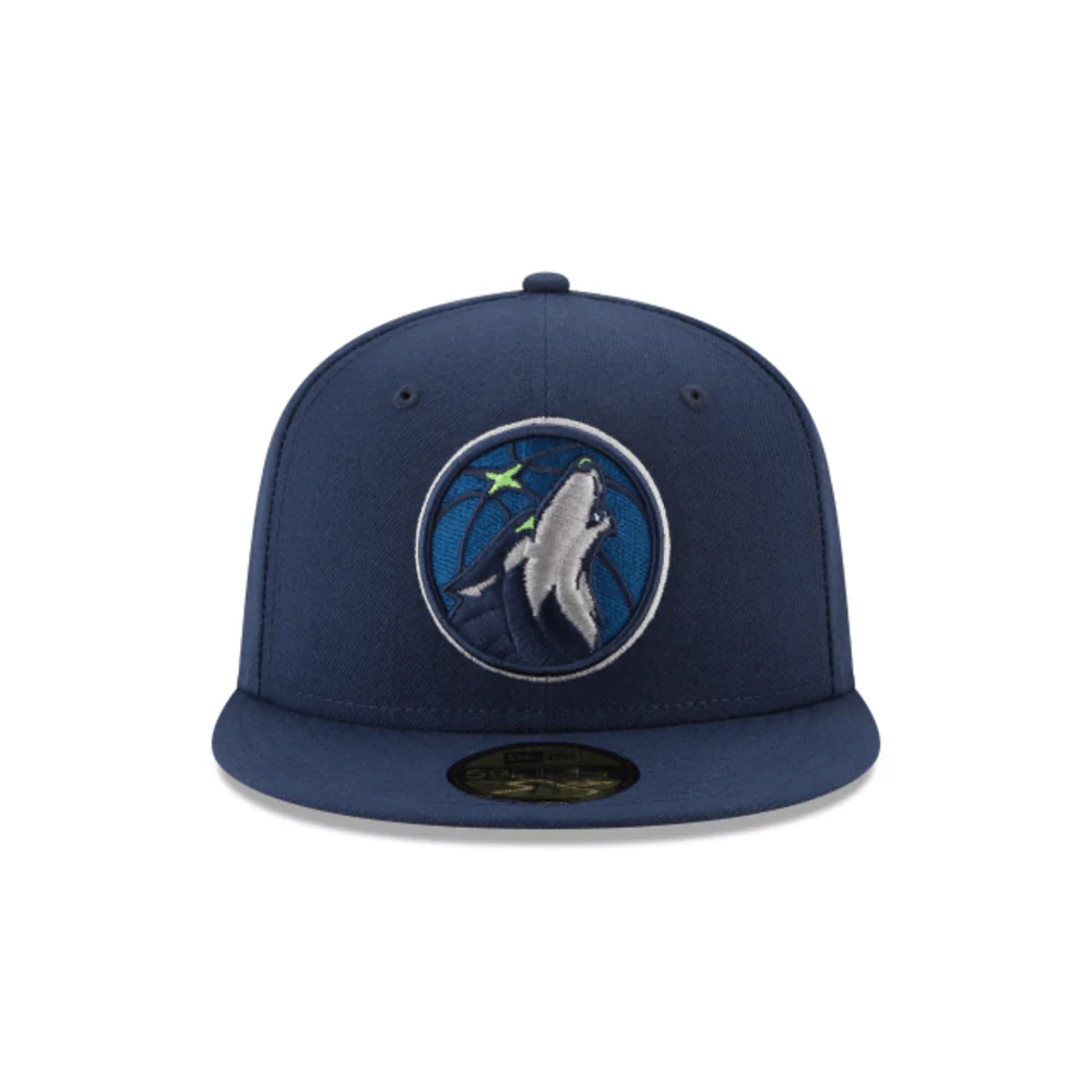 Adult Minnesota Timberwolves New Era NBA Blue Team Logo 59FIFTY Fitted Hat - Men's - Image 3