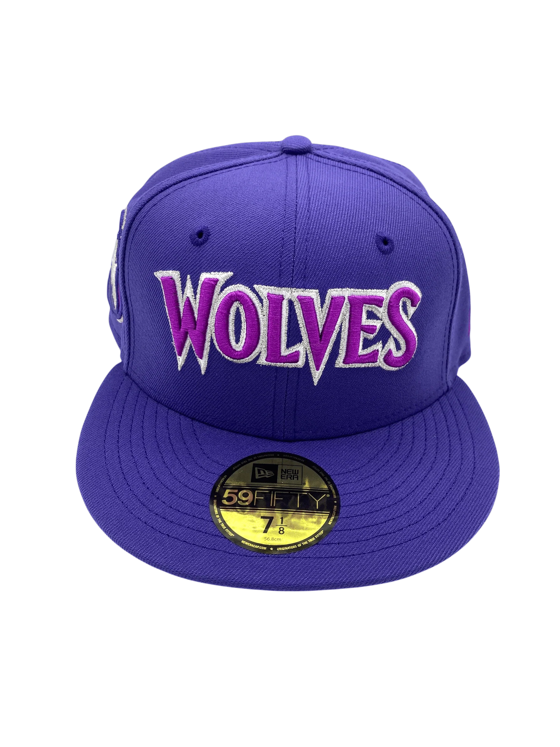 Minnesota Timberwolves New Era Purple Script Custom Side Patch 59FIFTY Fitted Hat - Men's - Image 4