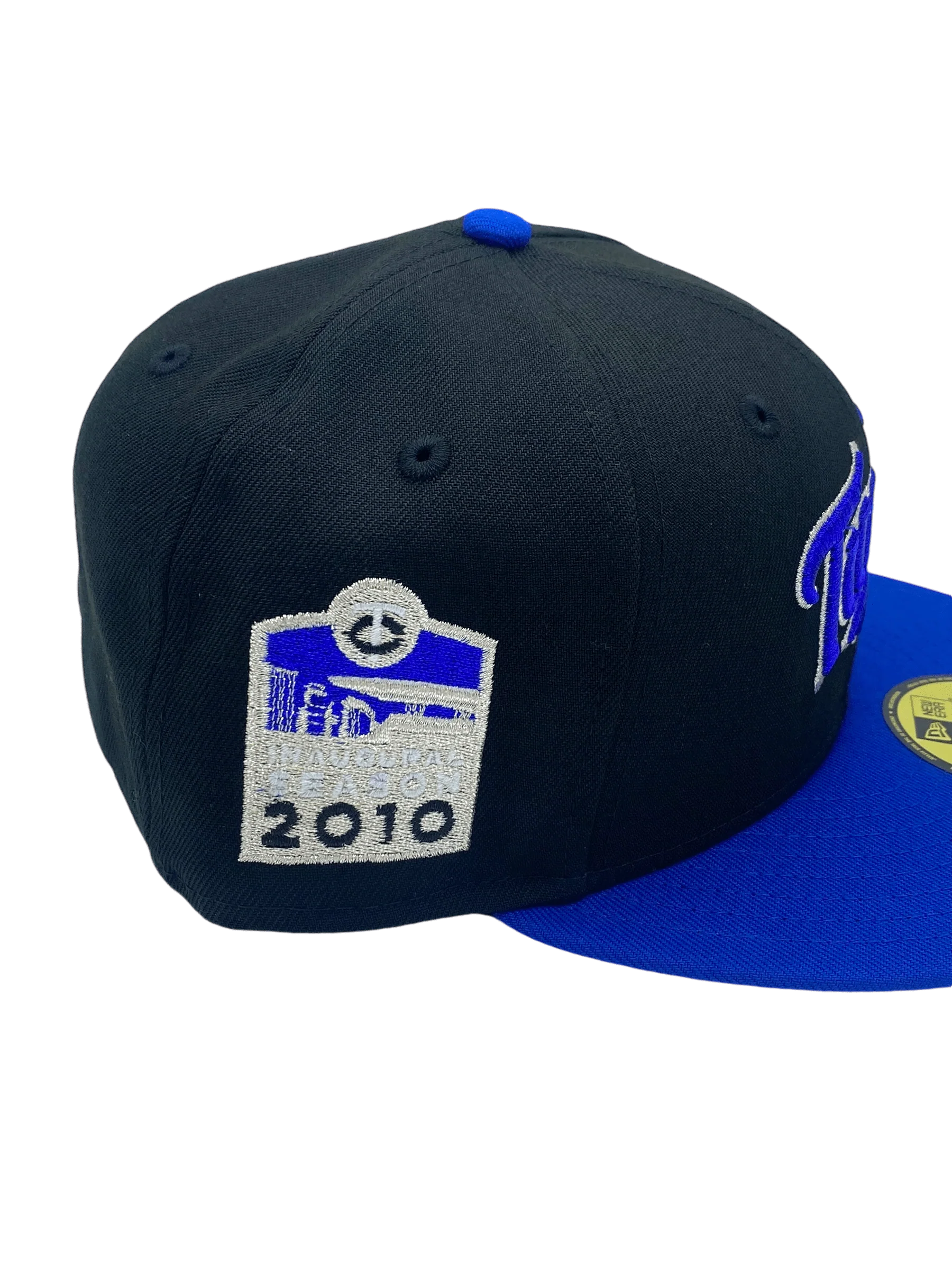 Adult Minnesota Twins New Era Black/Blue Custom Side Patch 59FIFTY Fitted Hat - Men's - Image 2