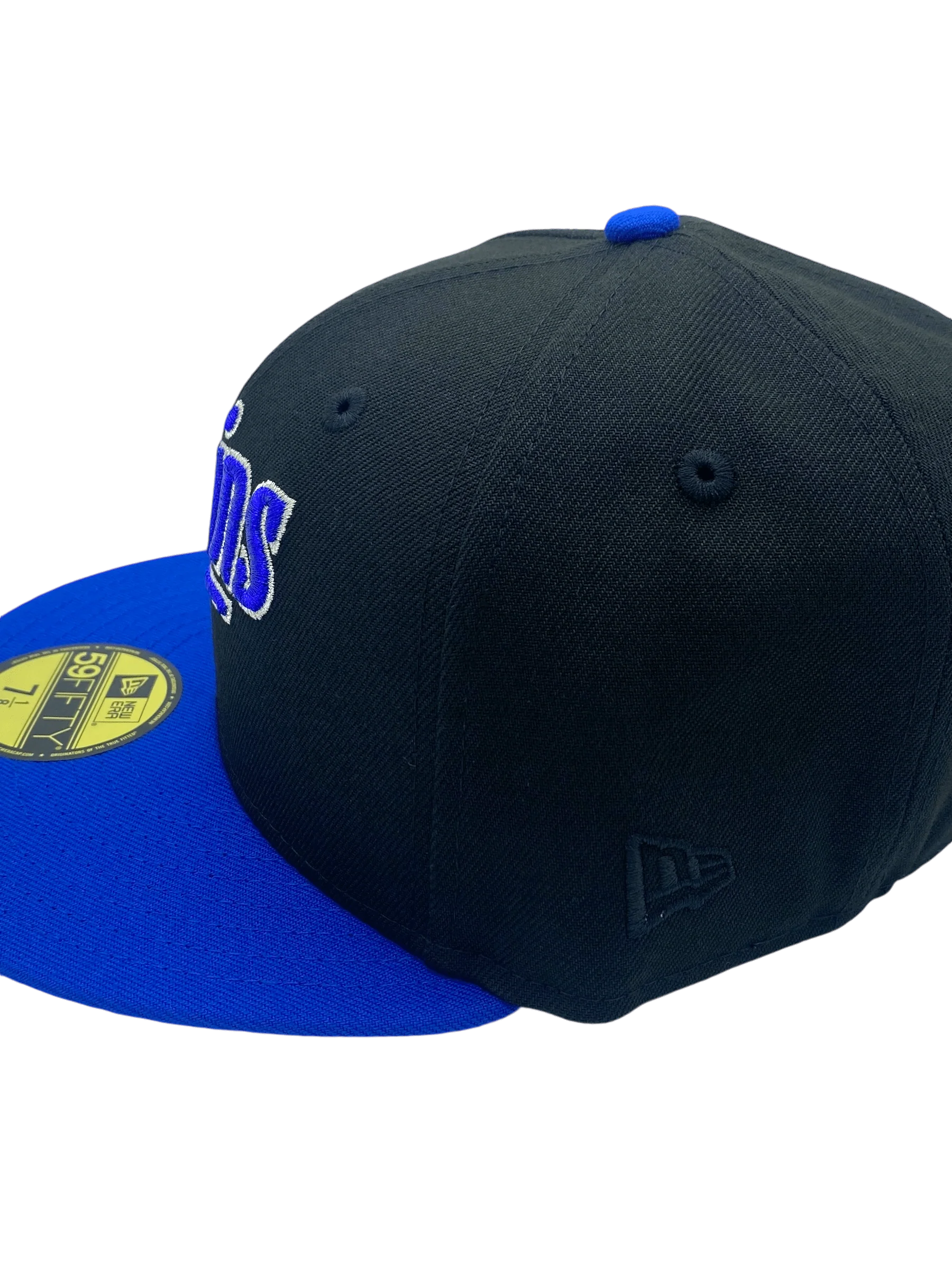 Adult Minnesota Twins New Era Black/Blue Custom Side Patch 59FIFTY Fitted Hat - Men's - Image 6