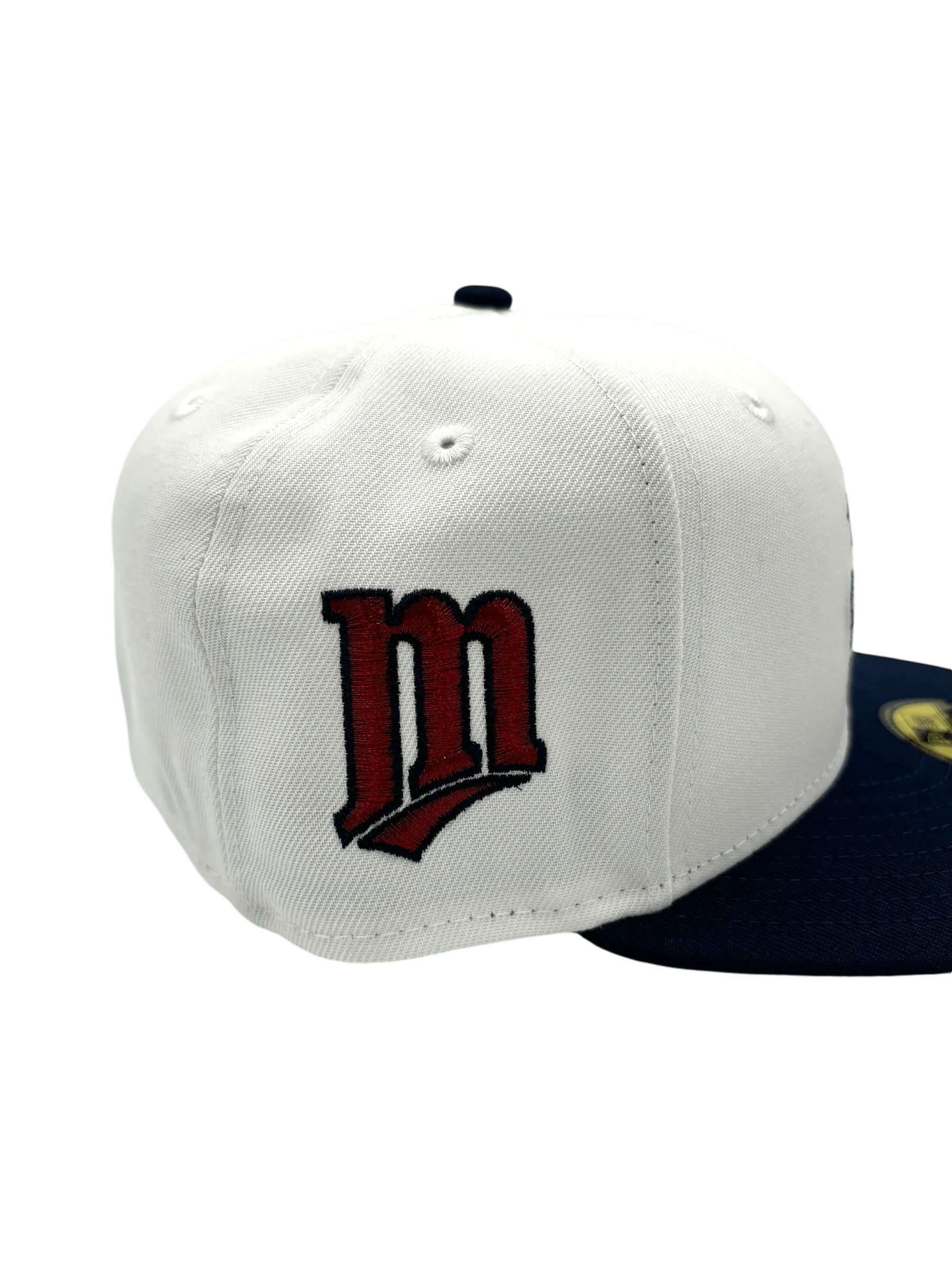 Adult Minnesota Twins New Era White/Navy 1987 WS Champs Custom Side Patch 59FIFTY Fitted Hat - Men's - Image 3