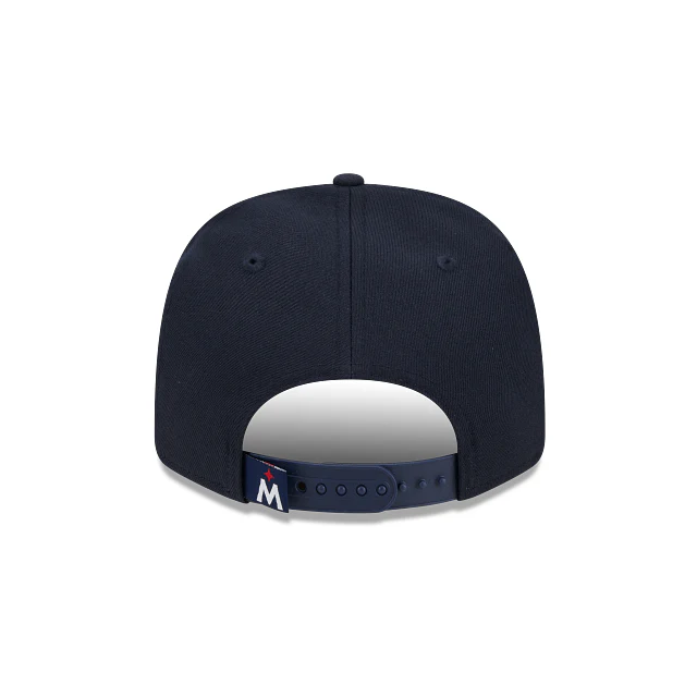 Adult Minnesota Twins New Era Navy Basic 9SEVENTY Stretch-Snapback Hat - Men's - Image 5