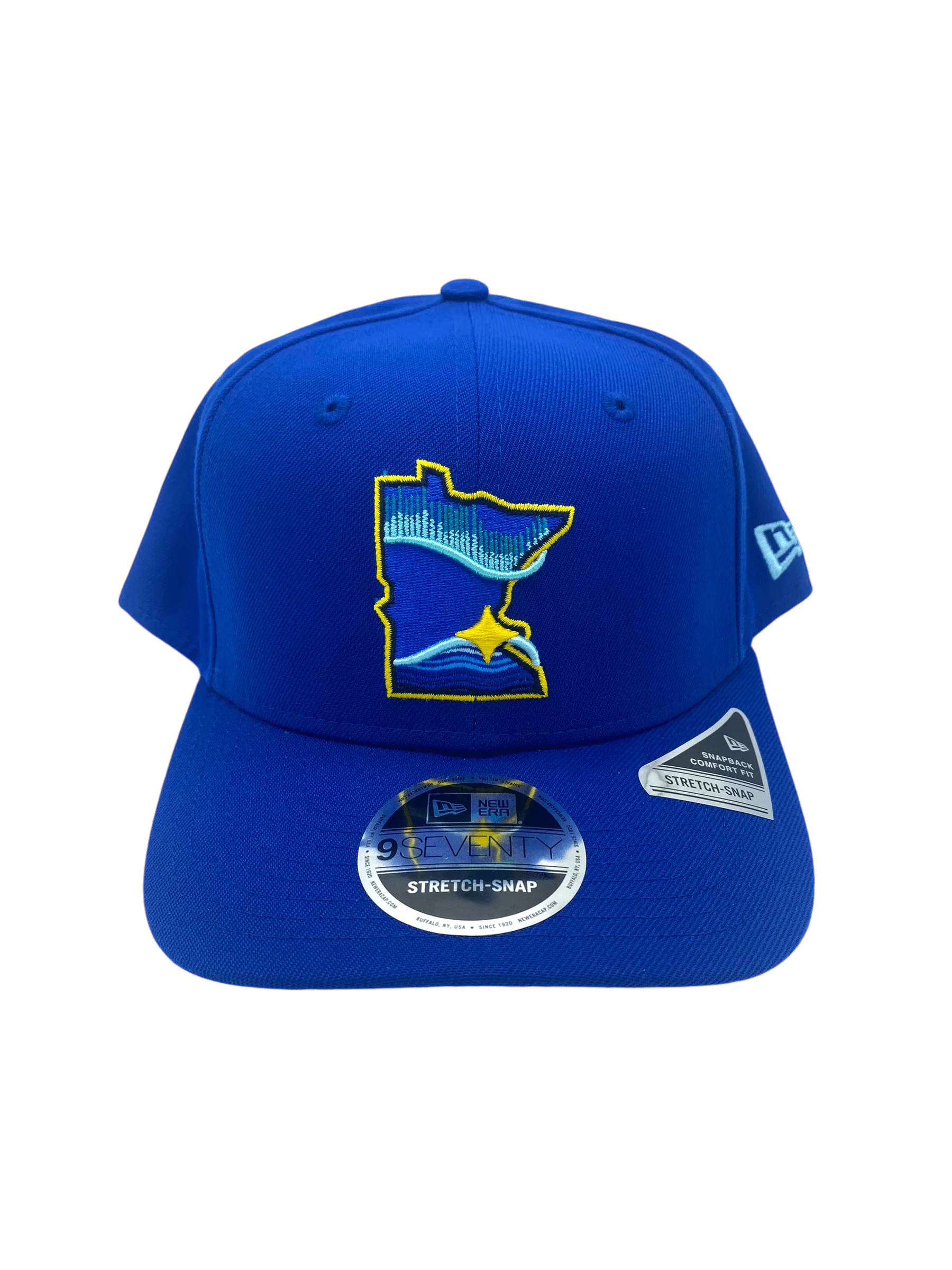Adult Minnesota Twins New Era Blue Basic City Connect 9SEVENTY Stretch-Snapback Hat - Men's - Image 4