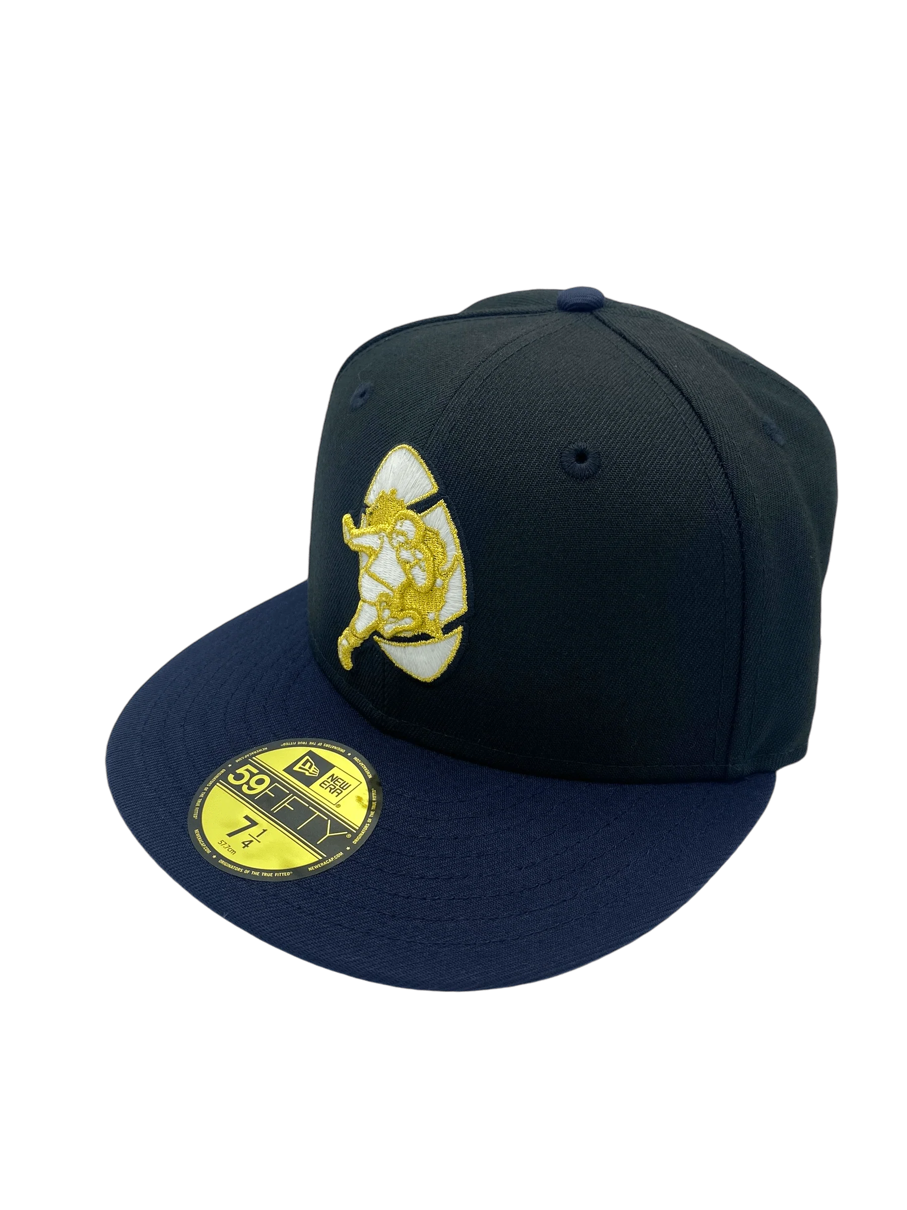Adult Green Bay Packers New Era Black/Navy Custom AP Side Patch 59FIFTY Fitted Hat - Men's - Image 5