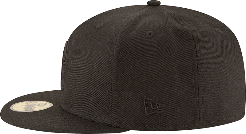 Minnesota Vikings New Era Black on Black Collection 59FIFTY Fitted Hat - Image 4