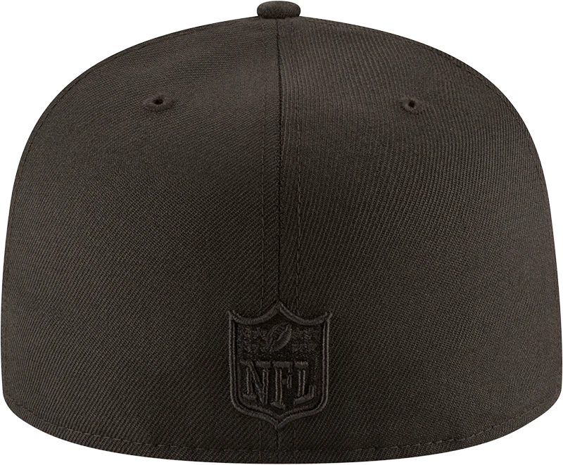 Minnesota Vikings New Era Black on Black Collection 59FIFTY Fitted Hat - Image 5