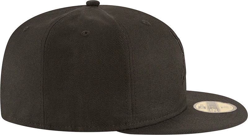 Minnesota Vikings New Era Black on Black Collection 59FIFTY Fitted Hat - Image 6