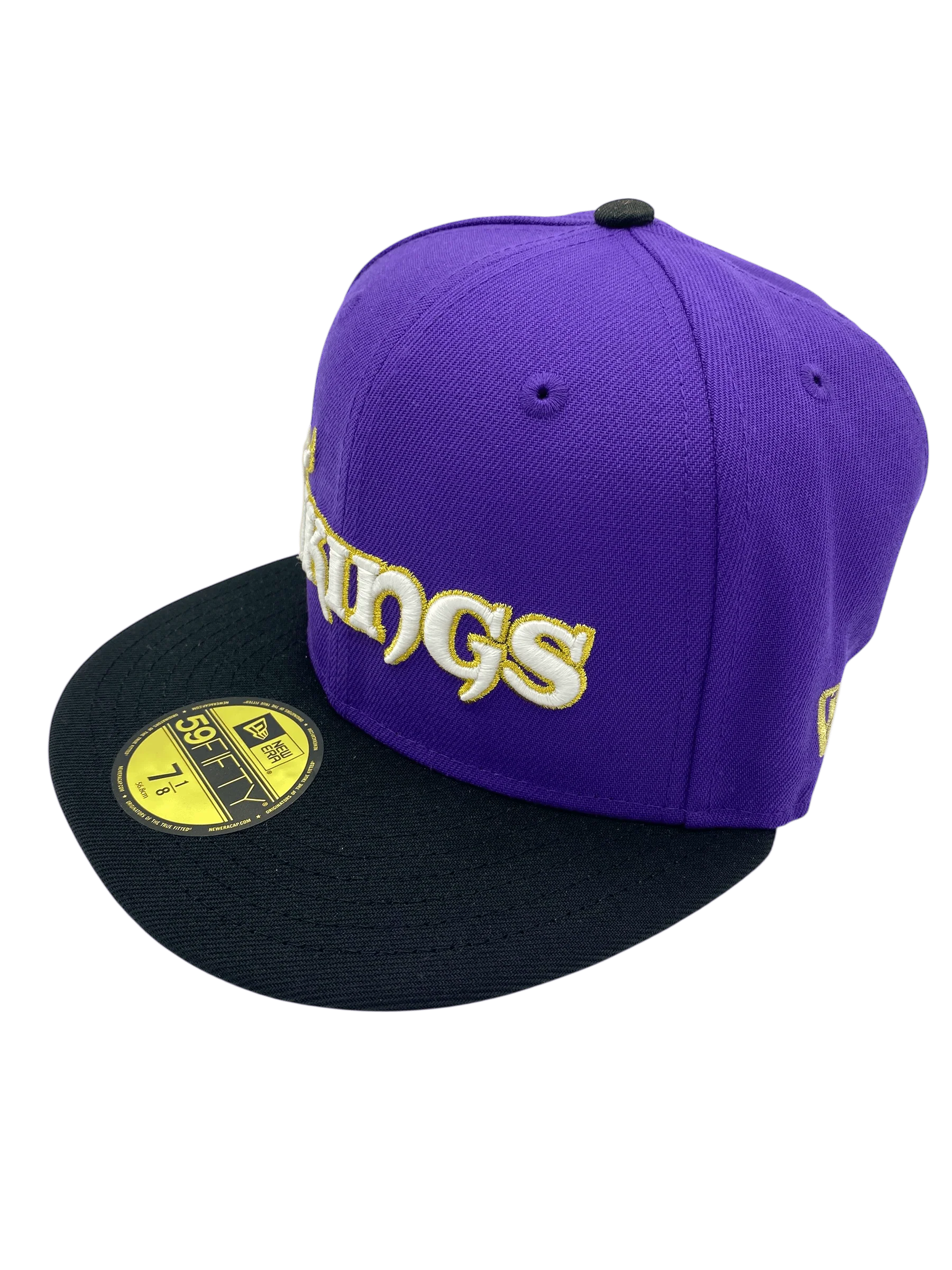 Adult Minnesota Vikings New Era Purple/Black Pinky Custom Side Patch 59FIFTY Fitted Hat - Men's - Image 5