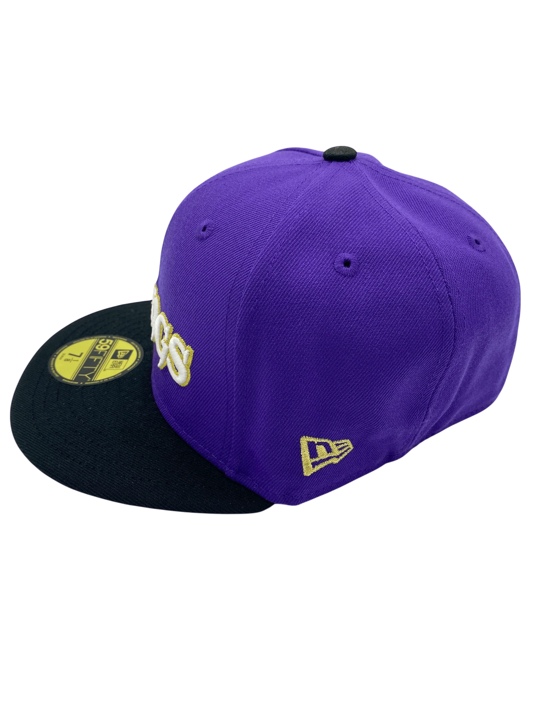 Adult Minnesota Vikings New Era Purple/Black Pinky Custom Side Patch 59FIFTY Fitted Hat - Men's - Image 6