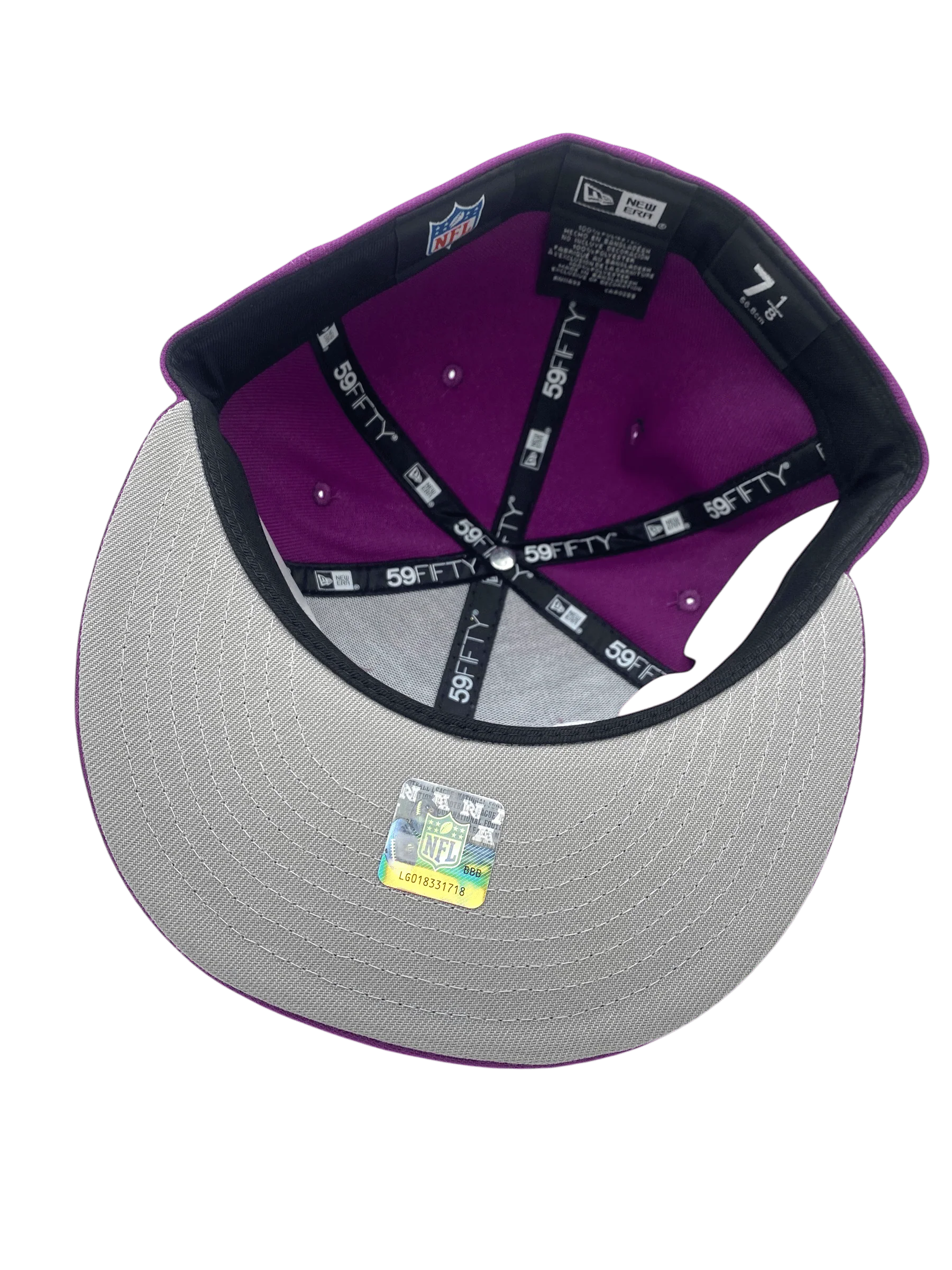 Minnesota Vikings New Era Purple Sparkling Grape Custom Side Patch 59FIFTY Fitted Hat - Men's - Image 3