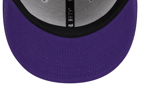 Adult Minnesota Vikings New Era Stone/Purple 2024 Historic Sideline 9FIFTY Snapback Hat - Men's - Image 3