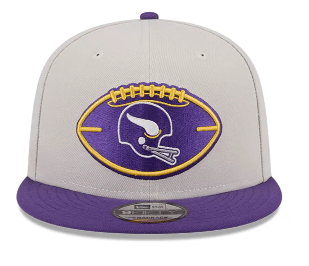 Adult Minnesota Vikings New Era Stone/Purple 2024 Historic Sideline 9FIFTY Snapback Hat - Men's - Image 5