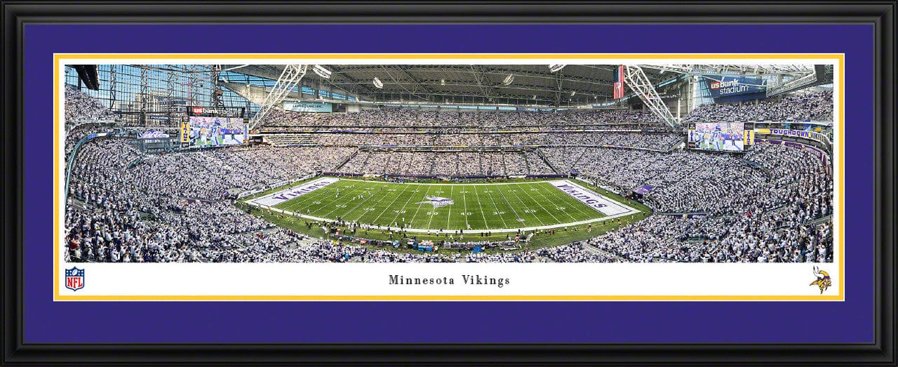 Adult Minnesota Vikings White Out Game 50 Yard Line Panorama - Unisex - Image 3