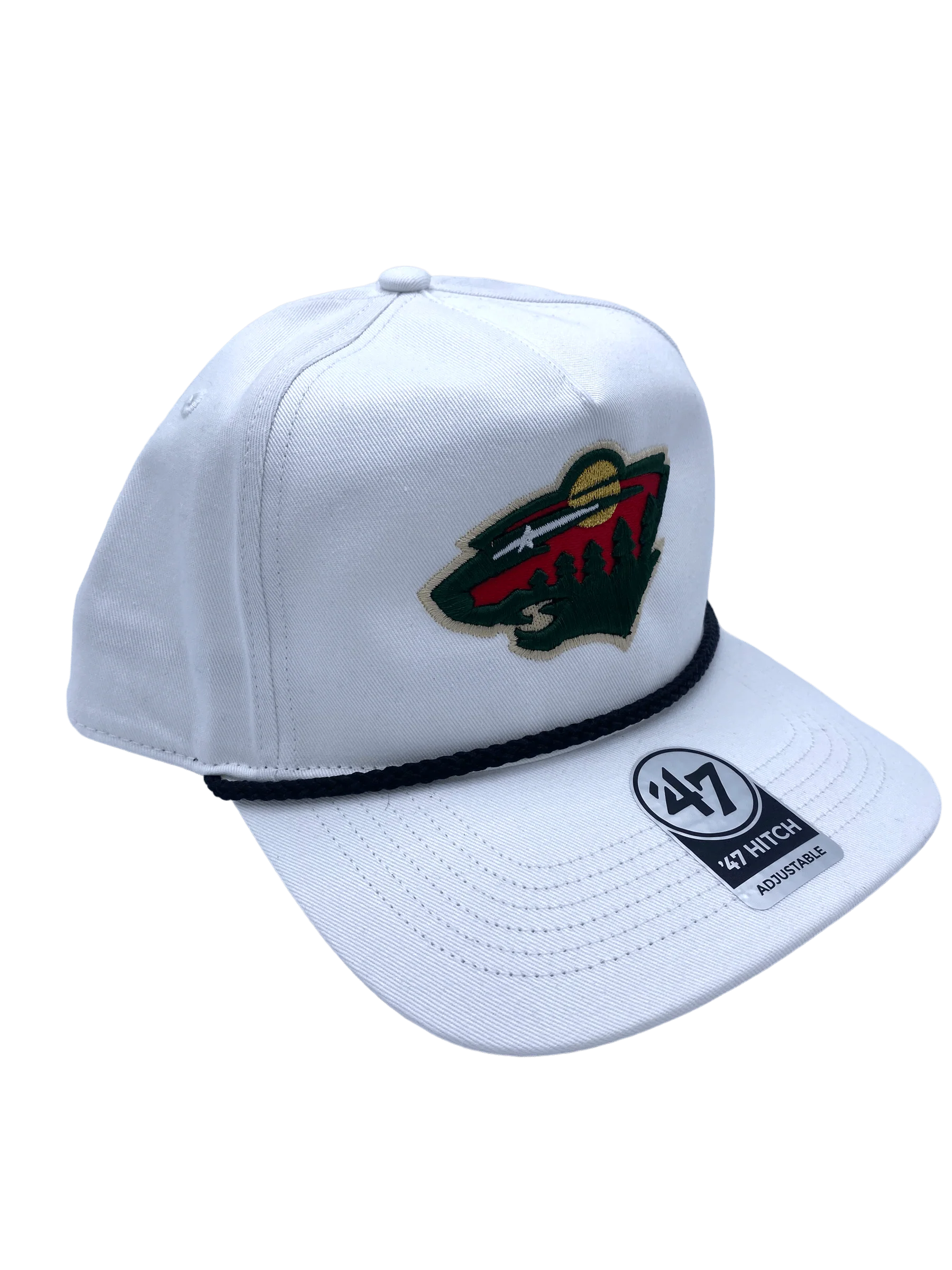 Adult Minnesota Wild '47 White Rope Hitch Adjustable Snapback Hat - Men's - Image 3