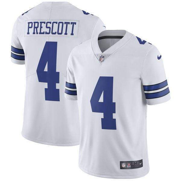 Adult Dak Prescott Dallas Cowboys Nike White Vapor Limited Stitched Jersey - Men's - Image 3