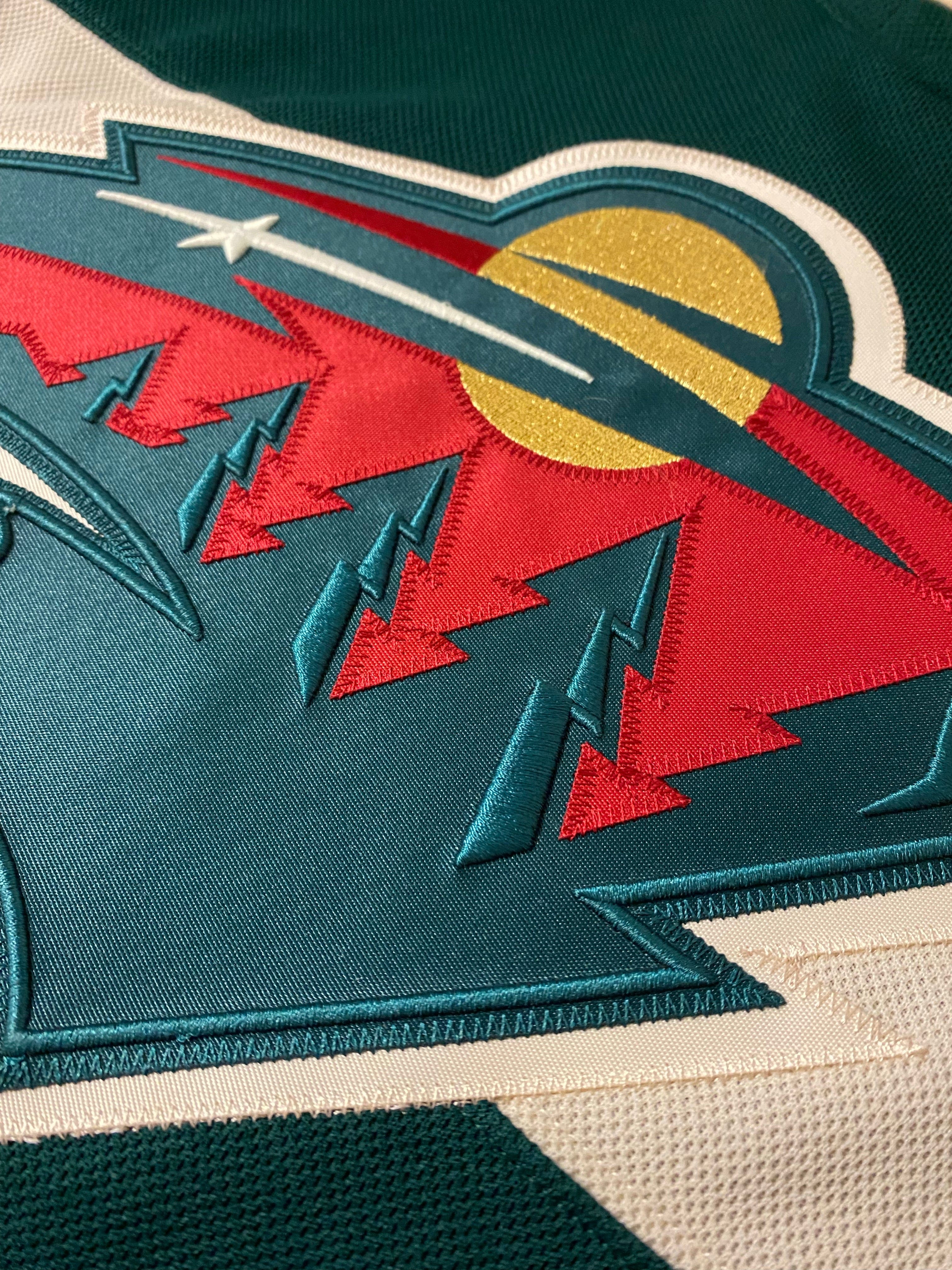 Adult Minnesota Wild adidas Men's Green Adizero Authentic Custom Jersey - Men's - Image 6