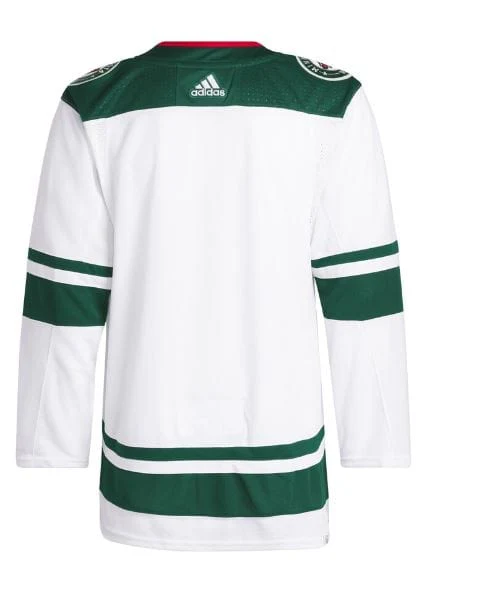 Adult Minnesota Wild adidas White Authentic Blank Away Jersey - Men's - Image 3