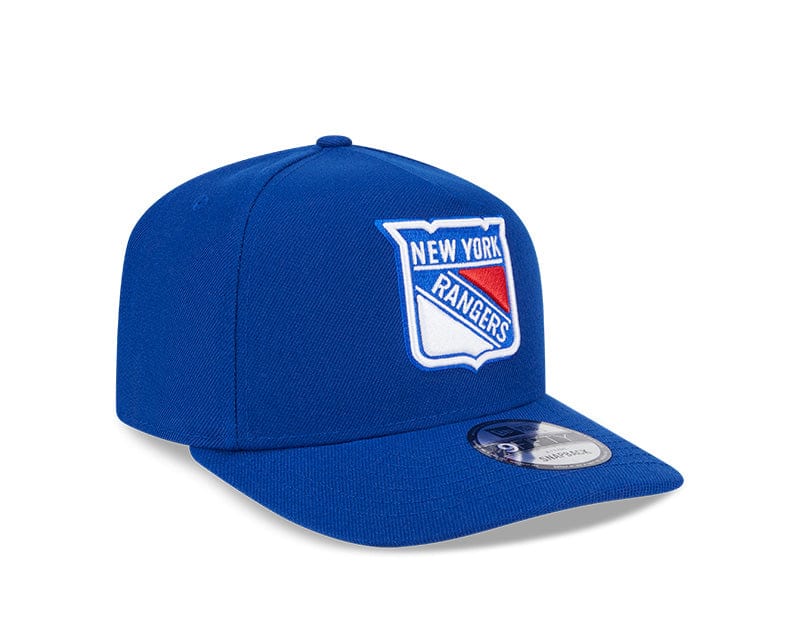 Adult New York Rangers New Era Blue A-Frame 9FIFTY Adjustable Snapback Hat - Men's - Image 4