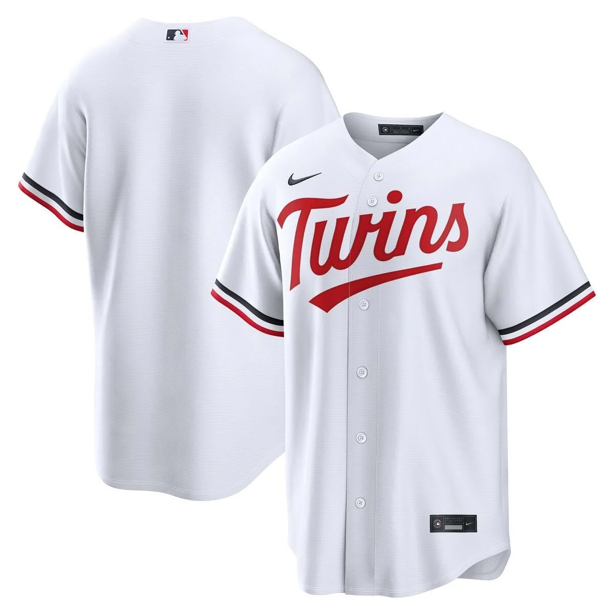 Adult Minnesota Twins White Home Replica Nike Jersey - Men's
