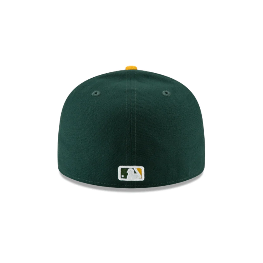 Adult Oakland Athletics New Era Green/Yellow Home Authentic Collection On-Field 59FIFTY Fitted Hat - Men's - Image 2