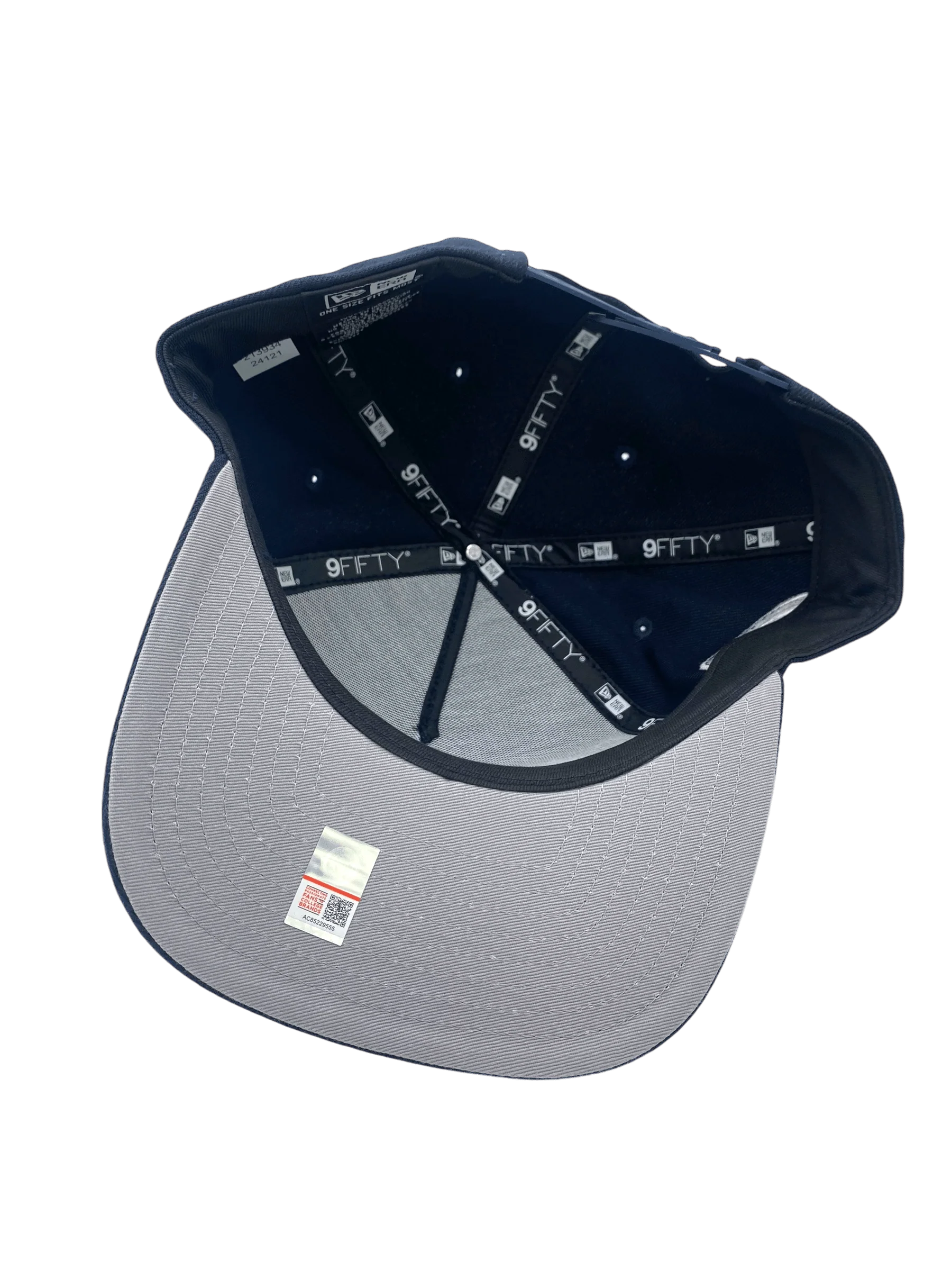 Adult Penn State Nittany Lions New Era Navy Script A-Frame 9FIFTY Adjustable Snapback Hat- Men's - Image 6