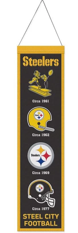 All Ages Pittsburgh Steelers WinCraft 8'' x 32'' Evolution Banner - Unisex