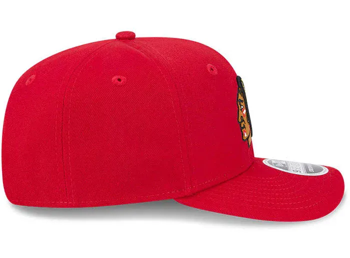 Adult Chicago Blackhawks New Era Red Basic 9SEVENTY Stretch-Snapback Hat - Men's - Image 2