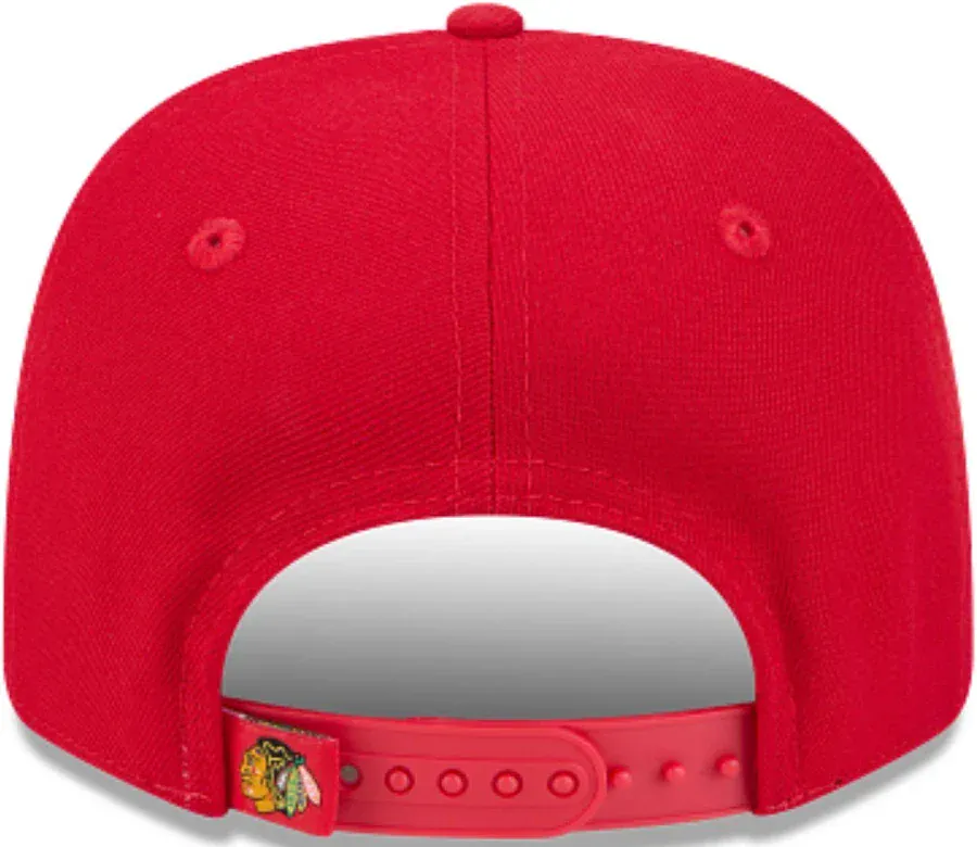 Adult Chicago Blackhawks New Era Red Basic 9SEVENTY Stretch-Snapback Hat - Men's - Image 3